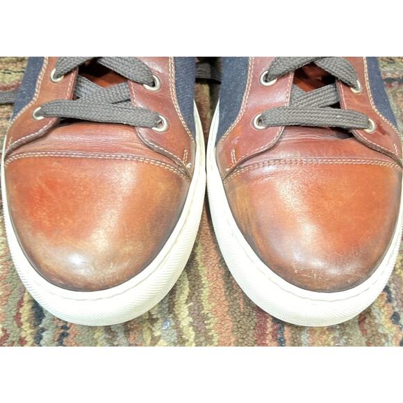 Men’s Di Bianco Scarpe Brown Leather Sneaker Shoe EU 44 US 11 - Picture 12 of 12